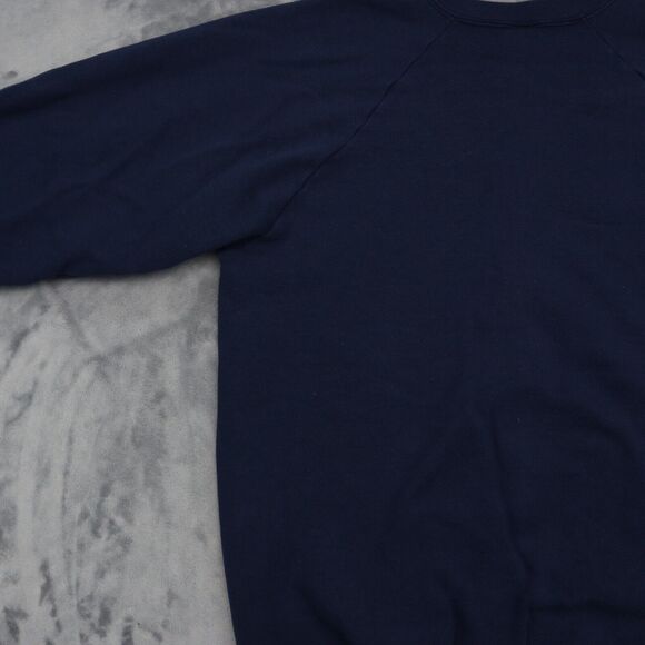 Scream Stars Sweatshirt Mens XL Blue Long Sleeve Crew Neck Print Knit Pullover - Picture 11 of 16